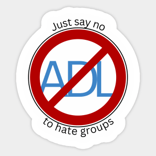 NO to ADL-1 Sticker